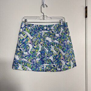 Tori Richard Palm La Bamba 100% Cotton Mini Skirt Women's Size 6